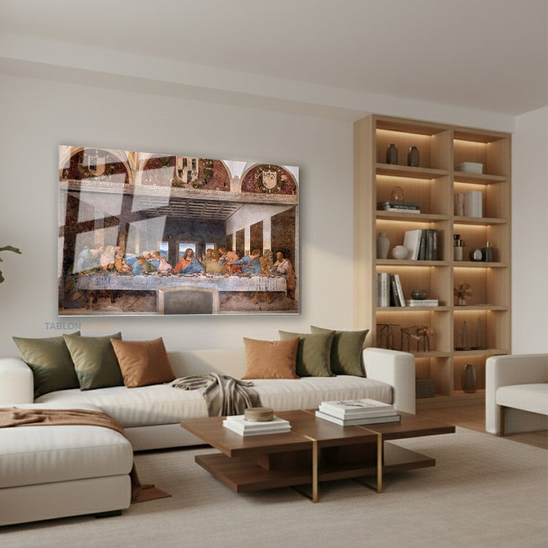 Yatay Cam Tablo Salon Duvar Tablosu Yatay Cam Sonaksamyemek Yeni Ev Hediyesi Ofis Tablosu