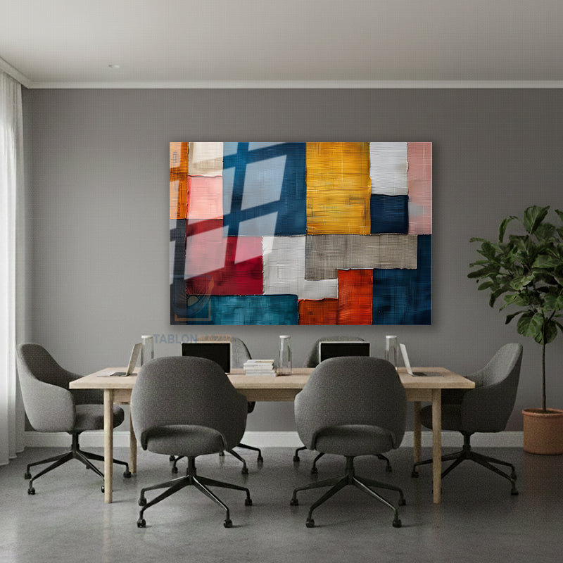 Yatay Cam Tablo Salon Duvar Tablosu Yatay Cam Soyut Cizim Tasarim Yeni Ev Hediyesi Ofis Tablosu