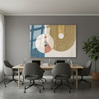 Yatay Cam Tablo Salon Duvar Tablosu Yatay Cam Soyut Cizgiler Yeni Ev Hediyesi Ofis Tablosu