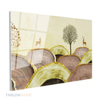 Yatay Cam Tablo Salon Duvar Tablosu Yatay Cam Soyutgeyik Yeni Ev Hediyesi Ofis Tablosu