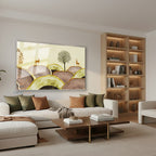 Yatay Cam Tablo Salon Duvar Tablosu Yatay Cam Soyutgeyik Yeni Ev Hediyesi Ofis Tablosu