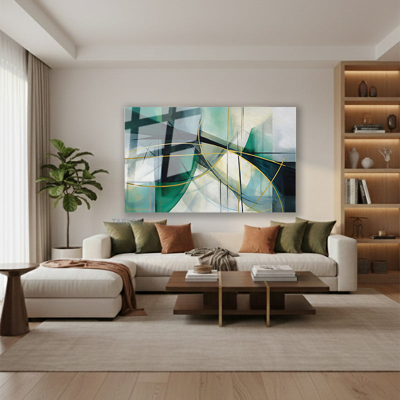 Yatay Cam Tablo Salon Duvar Tablosu Yatay Cam Soyutyesilaltin Yeni Ev Hediyesi Ofis Tablosu