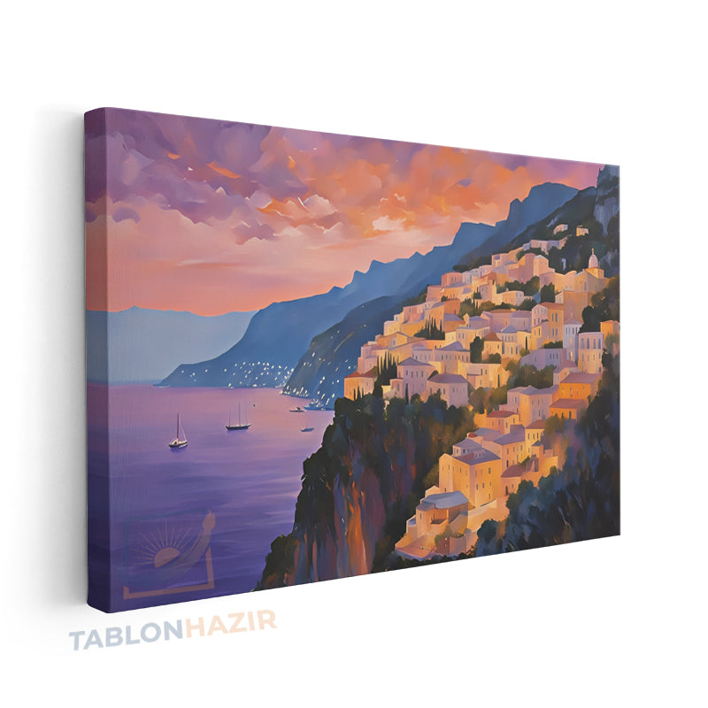 Yatay Kanvas Duvar Tablosu Avrupasehirmanzarasi2 Salon Tablosu Ofis Tablosu Ev Hediyesi Dekorasyon
