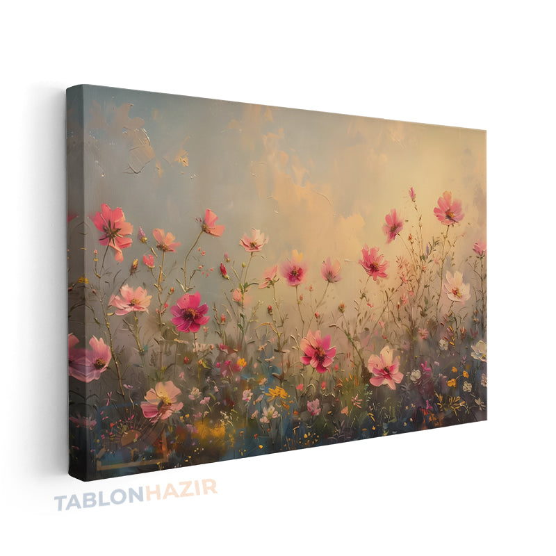 Yatay Kanvas Duvar Tablosu Cicekbahcesi33 Salon Tablosu Ofis Tablosu Yeni Ev Hediyesi Dekorasyon