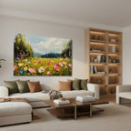 Yatay Kanvas Duvar Tablosu Cicekbahcesi66 Salon Tablosu Ofis Tablosu Yeni Ev Hediyesi Dekorasyon