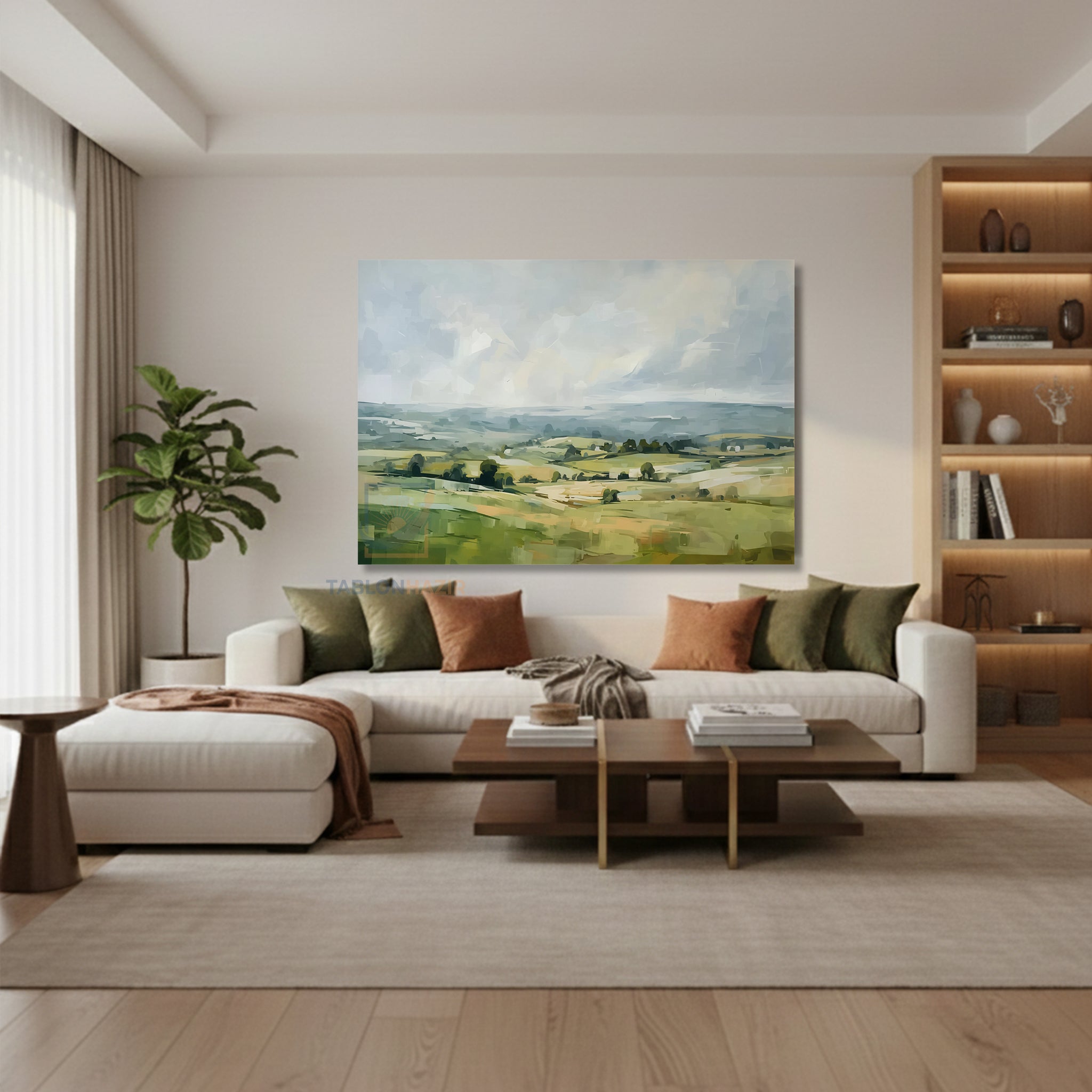 Yatay Kanvas Duvar Tablosu Dogamanzarasi Salon Tablosu Ofis Tablosu Yeni Ev Hediyesi Dekorasyon