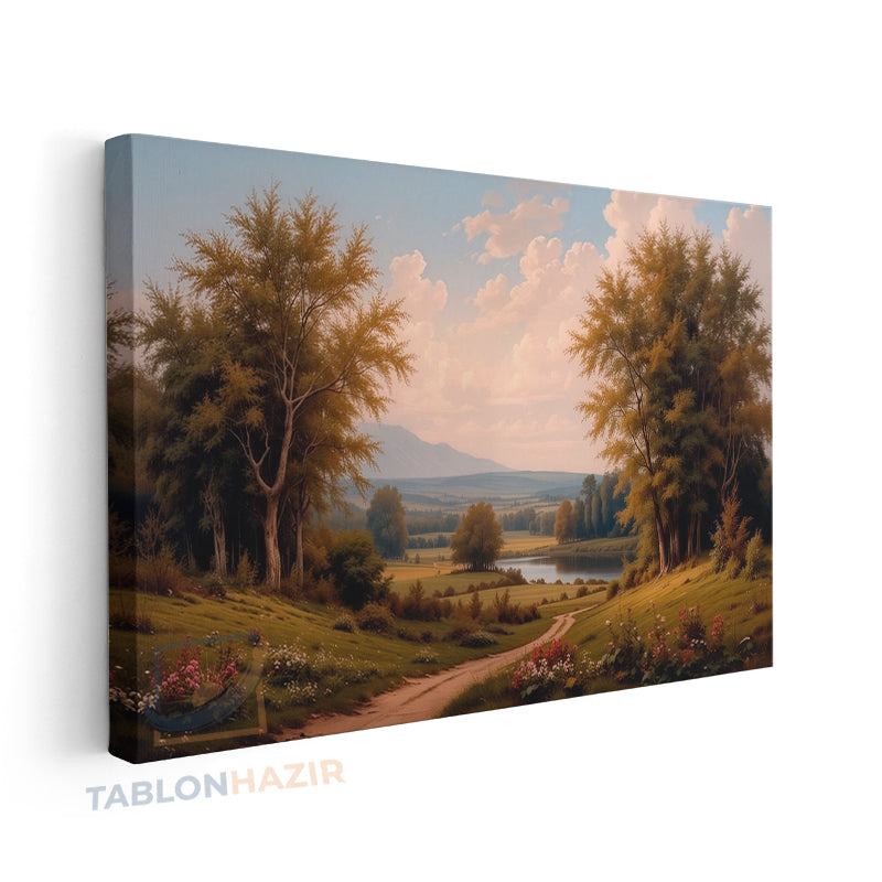 Yatay Kanvas Duvar Tablosu Dogamanzarasi10 Salon Tablosu Ofis Tablosu Yeni Ev Hediyesi Dekorasyon