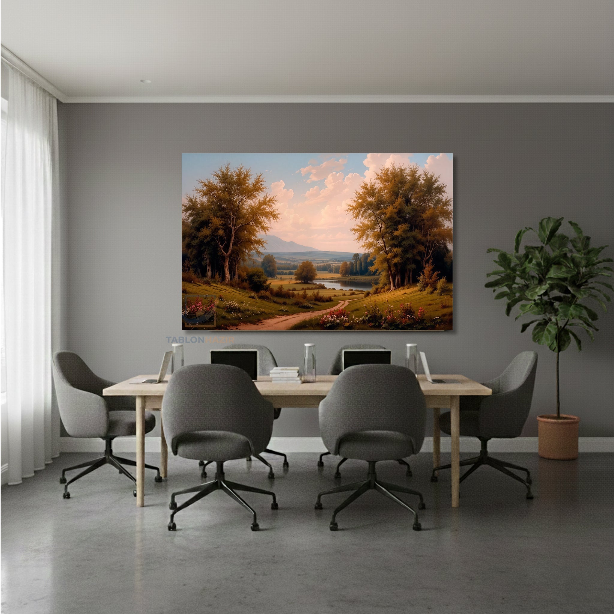 Yatay Kanvas Duvar Tablosu Dogamanzarasi10 Salon Tablosu Ofis Tablosu Yeni Ev Hediyesi Dekorasyon