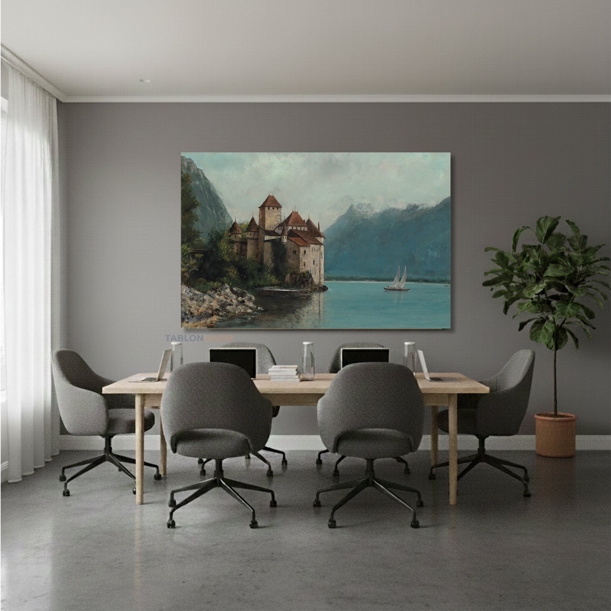 Yatay Kanvas Duvar Tablosu Dogamanzarasi11 Salon Tablosu Ofis Tablosu Yeni Ev Hediyesi Dekorasyon