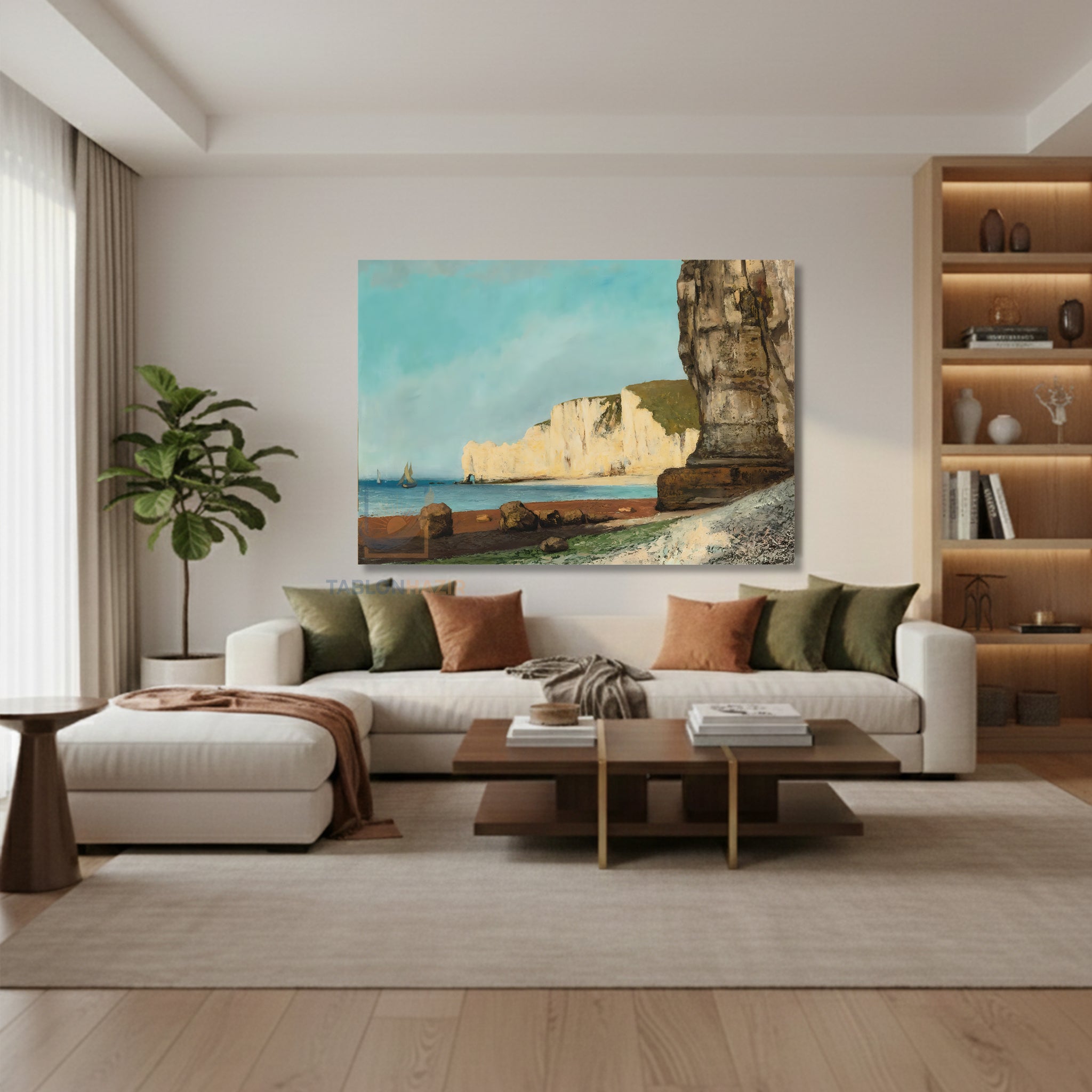 Yatay Kanvas Duvar Tablosu Dogamanzarasi13 Salon Tablosu Ofis Tablosu Yeni Ev Hediyesi Dekorasyon