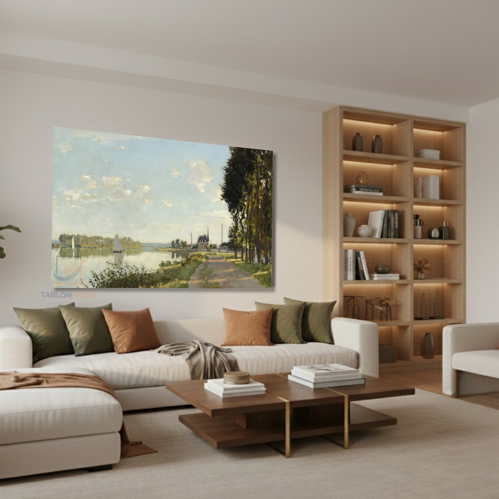 Yatay Kanvas Duvar Tablosu Dogamanzarasi14 Salon Tablosu Ofis Tablosu Yeni Ev Hediyesi Dekorasyon