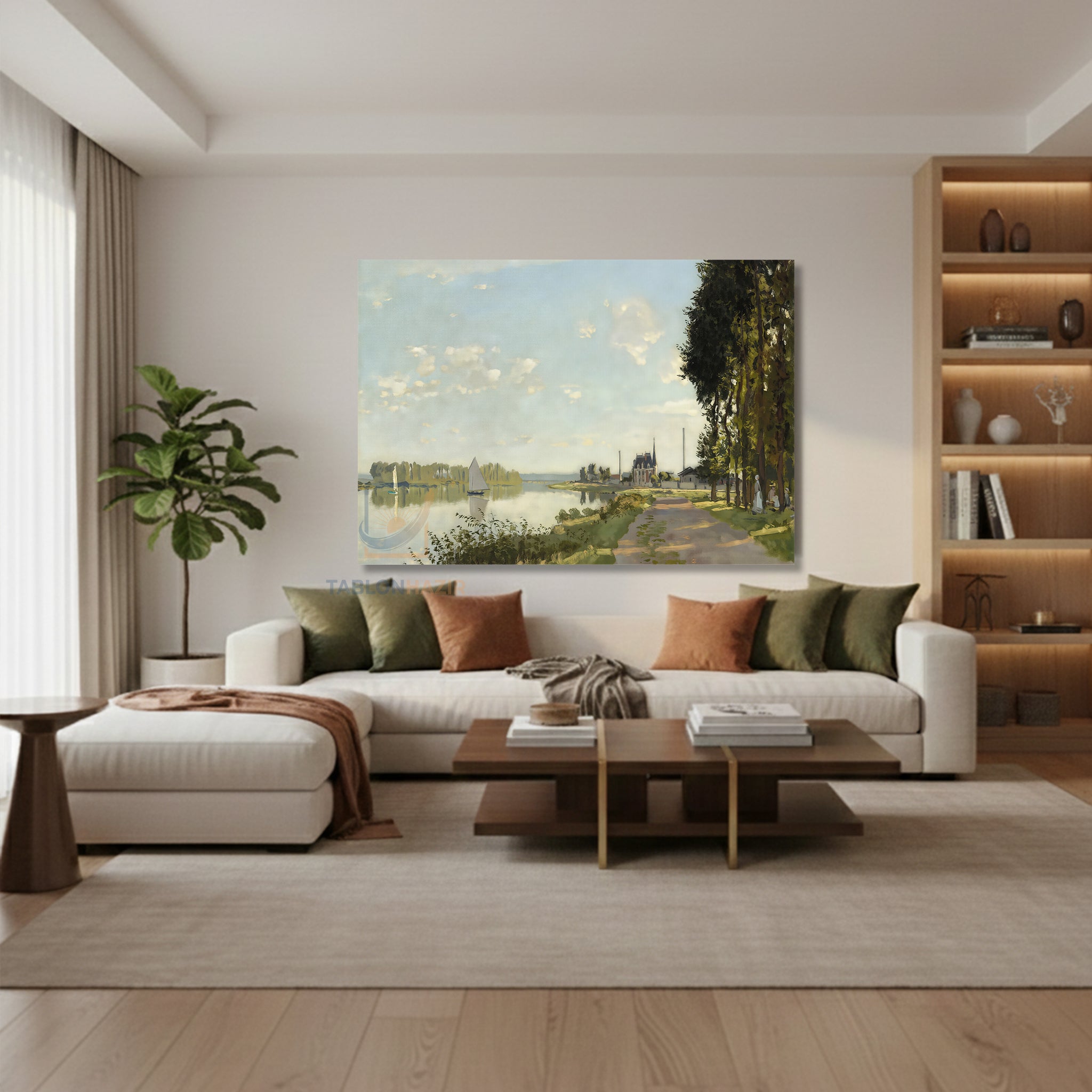 Yatay Kanvas Duvar Tablosu Dogamanzarasi14 Salon Tablosu Ofis Tablosu Yeni Ev Hediyesi Dekorasyon