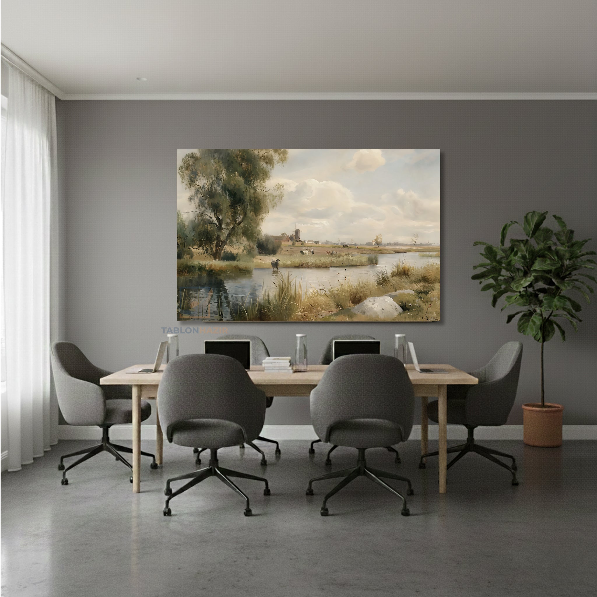 Yatay Kanvas Duvar Tablosu Dogamanzarasi15 Salon Tablosu Ofis Tablosu Yeni Ev Hediyesi Dekorasyon