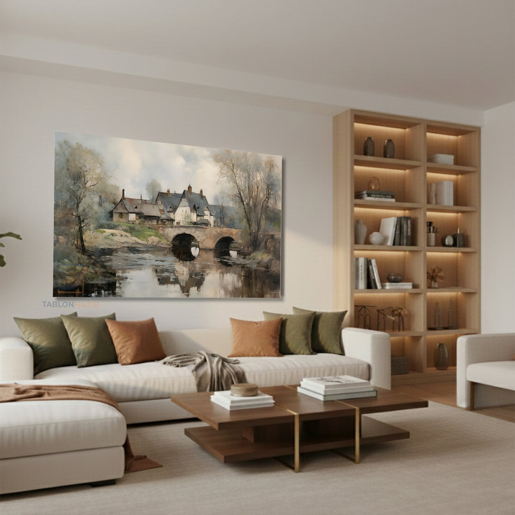Yatay Kanvas Duvar Tablosu Dogamanzarasi16 Salon Tablosu Ofis Tablosu Yeni Ev Hediyesi Dekorasyon