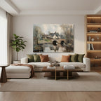 Yatay Kanvas Duvar Tablosu Dogamanzarasi16 Salon Tablosu Ofis Tablosu Yeni Ev Hediyesi Dekorasyon