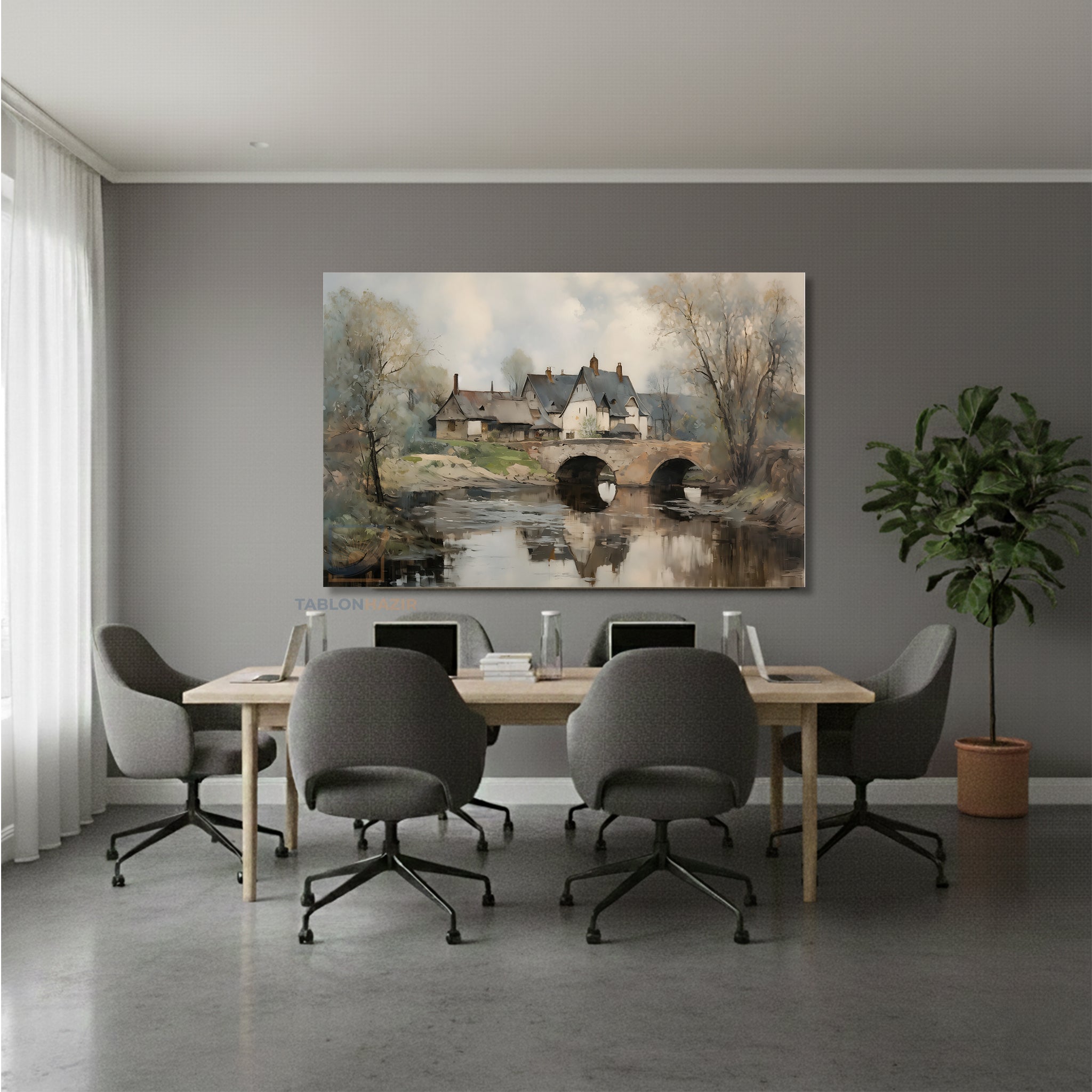 Yatay Kanvas Duvar Tablosu Dogamanzarasi16 Salon Tablosu Ofis Tablosu Yeni Ev Hediyesi Dekorasyon