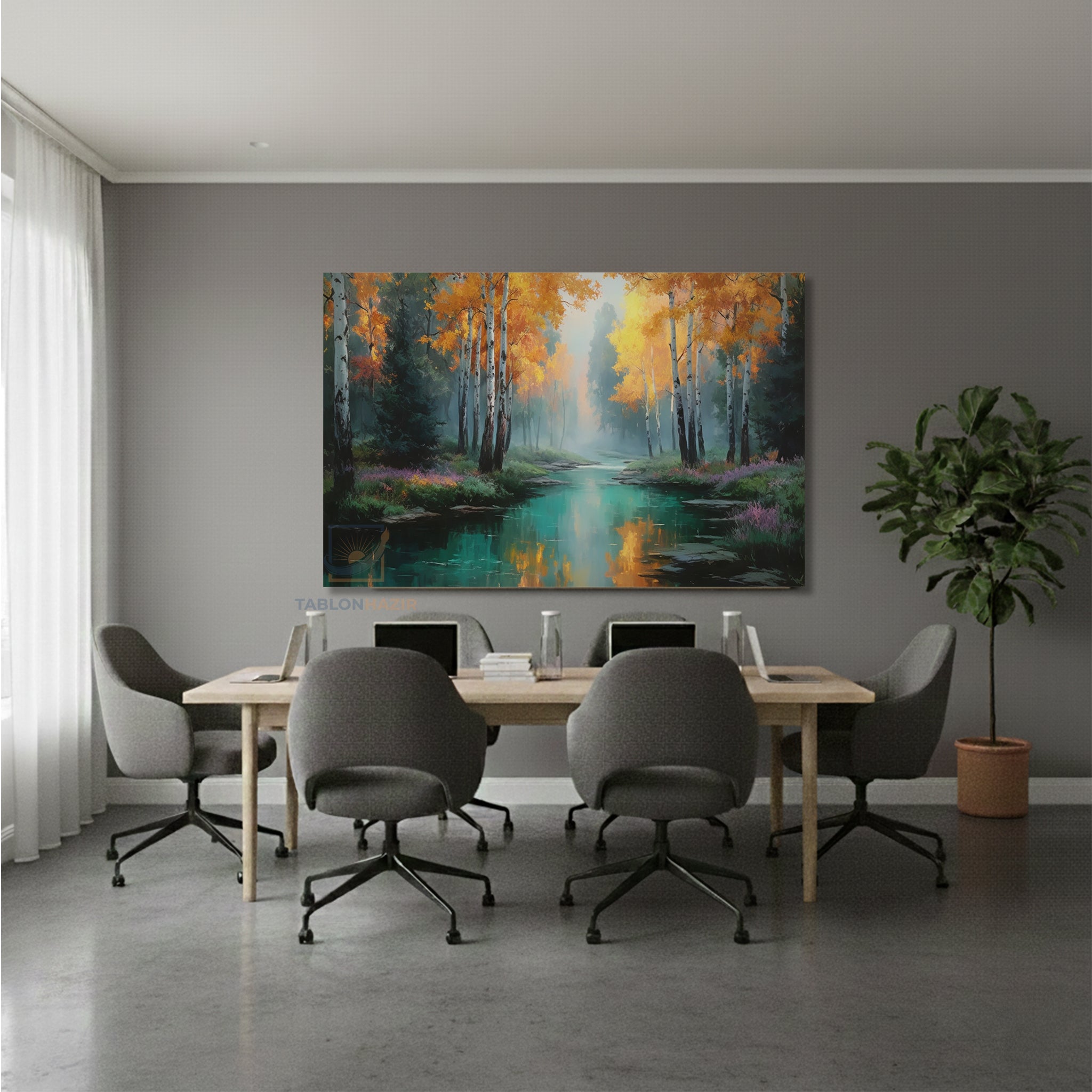 Yatay Kanvas Duvar Tablosu Dogamanzarasi4 Salon Tablosu Ofis Tablosu Yeni Ev Hediyesi Dekorasyon