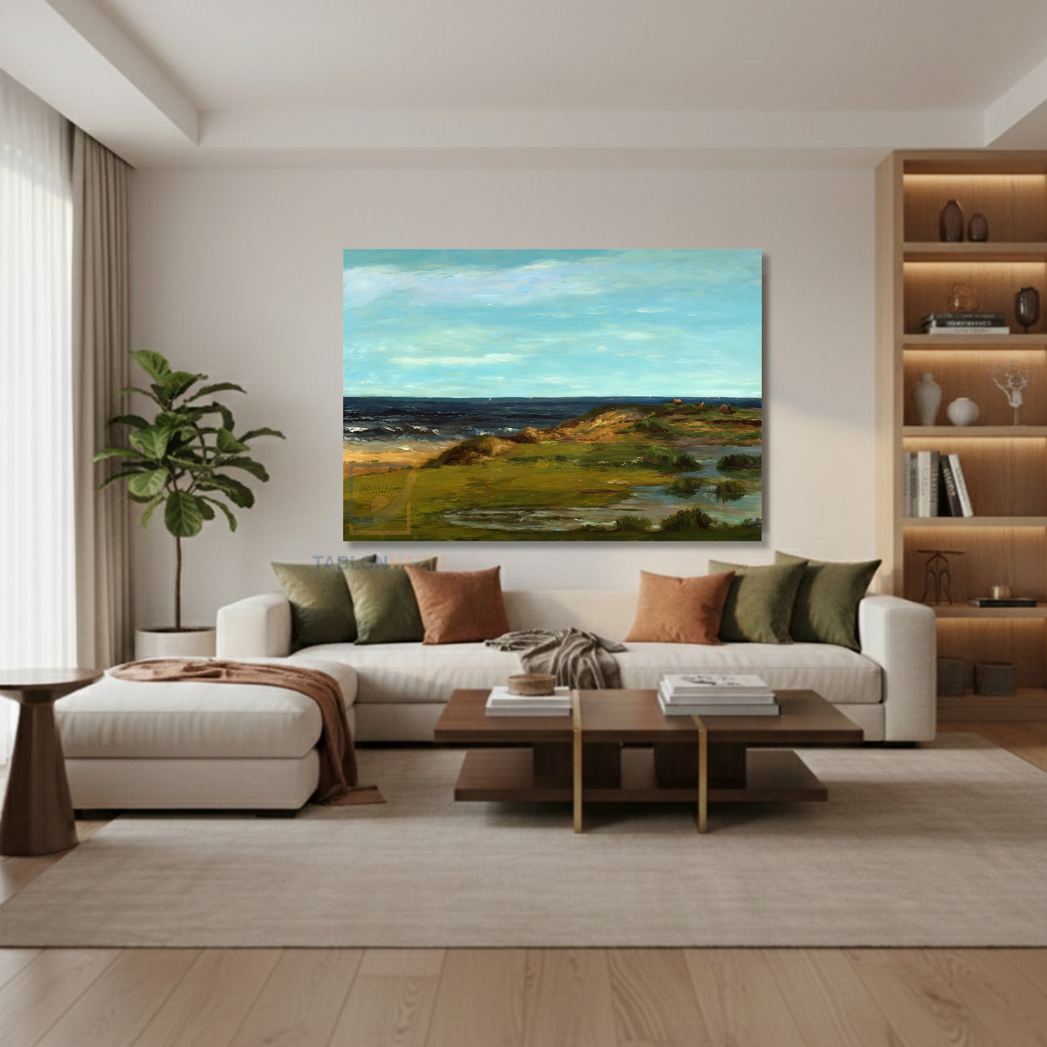 Yatay Kanvas Duvar Tablosu Dogamanzarasi6 Salon Tablosu Ofis Tablosu Yeni Ev Hediyesi Dekorasyon