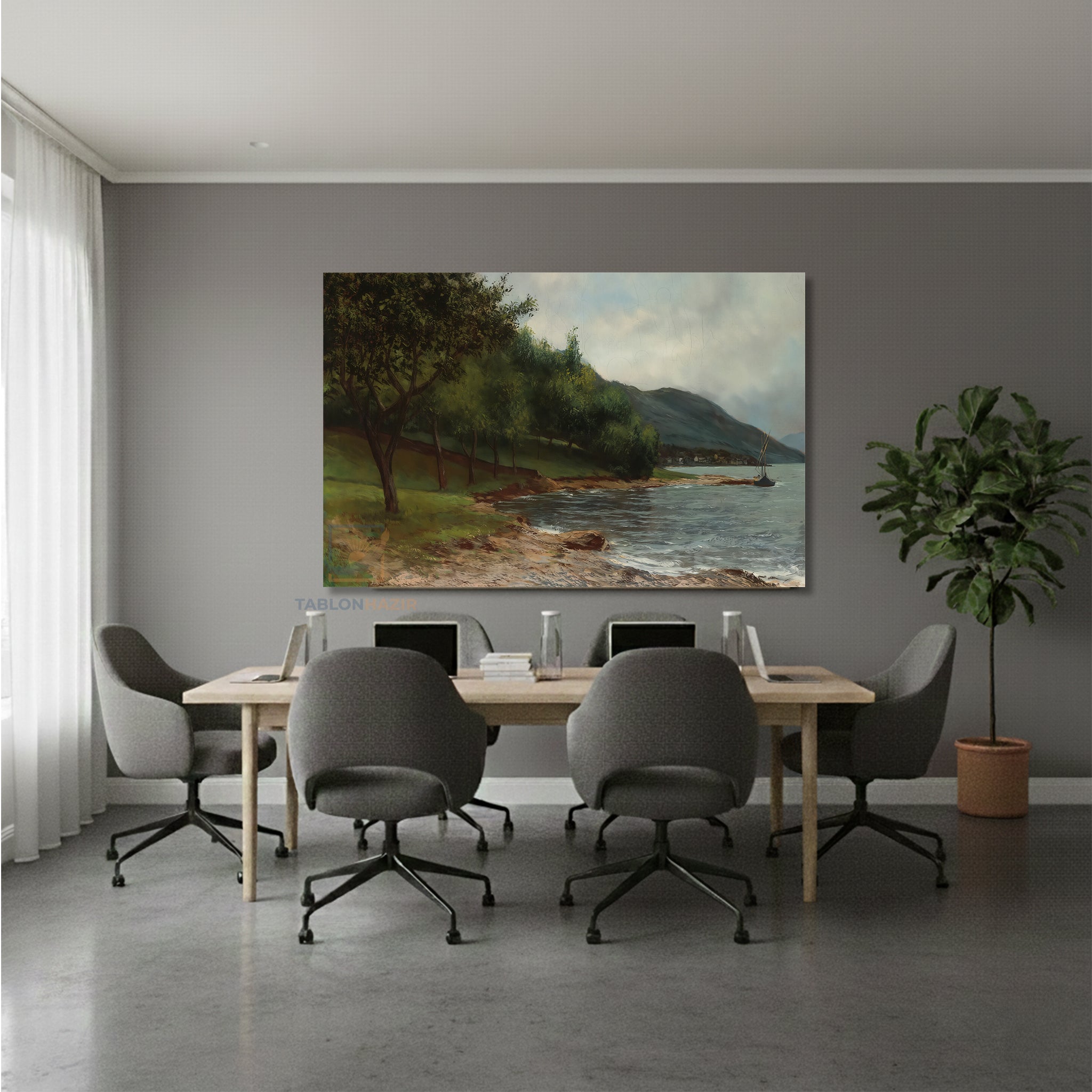 Yatay Kanvas Duvar Tablosu Dogamanzarasi7 Salon Tablosu Ofis Tablosu Yeni Ev Hediyesi Dekorasyon