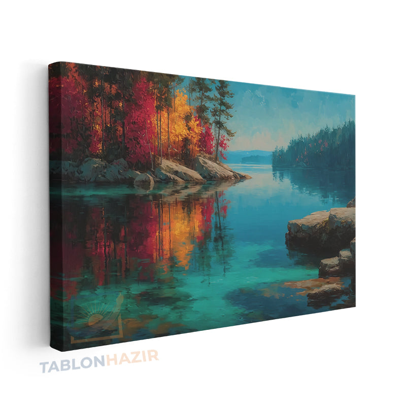 Yatay Kanvas Duvar Tablosu Dogamanzarasi8 Salon Tablosu Ofis Tablosu Yeni Ev Hediyesi Dekorasyon