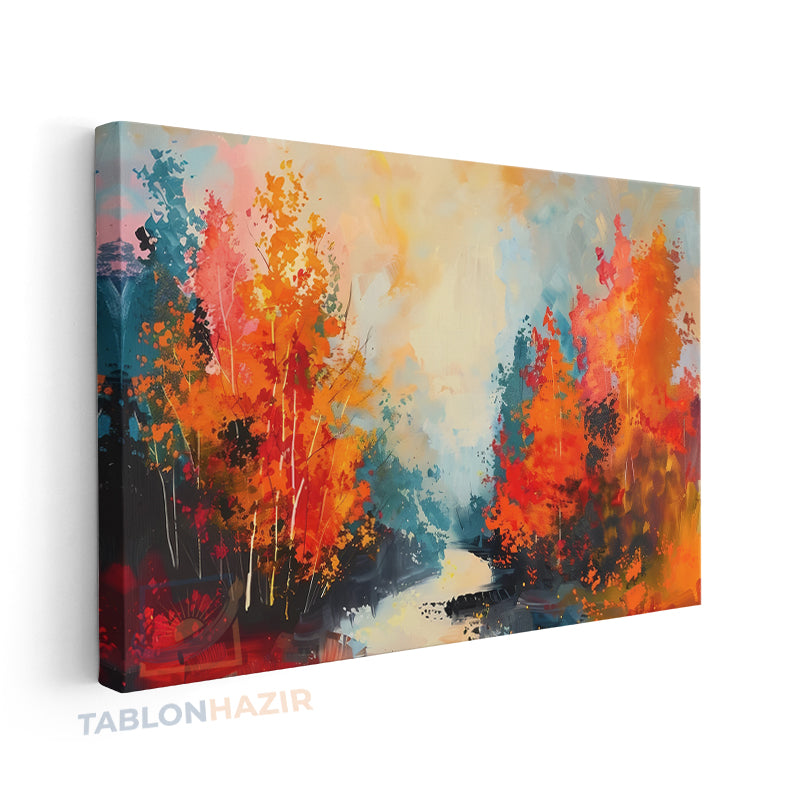 Yatay Kanvas Duvar Tablosu Doganinrenkleri Salon Tablosu Ofis Tablosu Yeni Ev Hediyesi Dekorasyon
