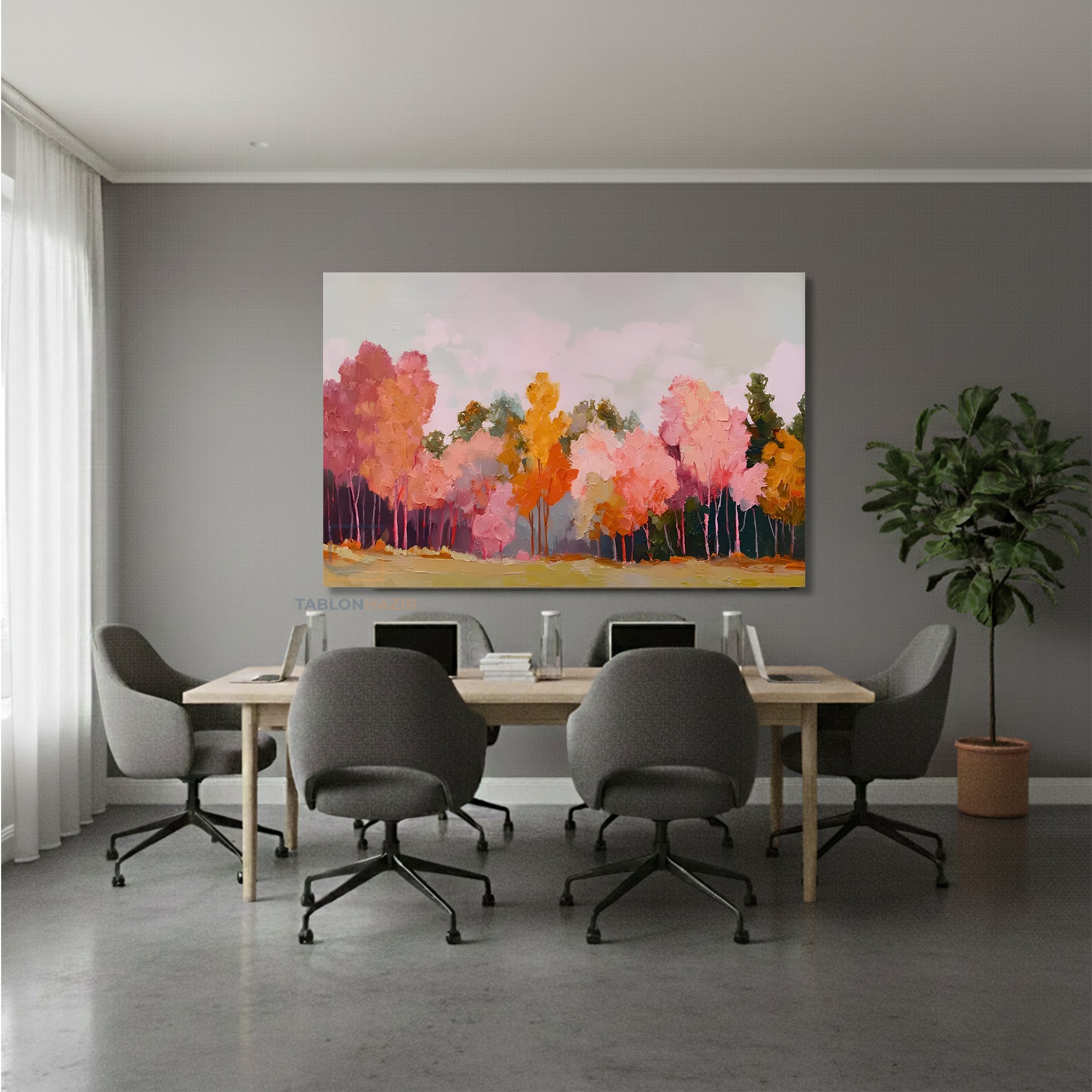 Yatay Kanvas Duvar Tablosu Doganinrenkleri2 Salon Tablosu Ofis Tablosu Yeni Ev Hediyesi Dekorasyon