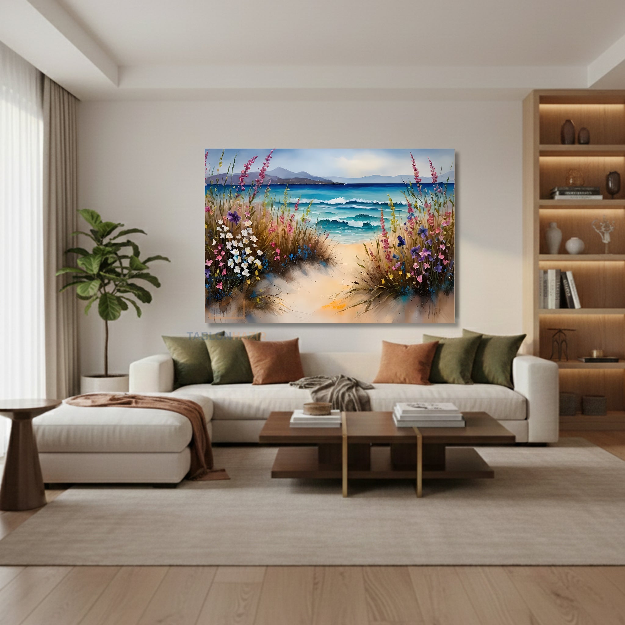 Yatay Kanvas Duvar Tablosu Doganinrenkleri7 Salon Tablosu Ofis Tablosu Yeni Ev Hediyesi Dekorasyon