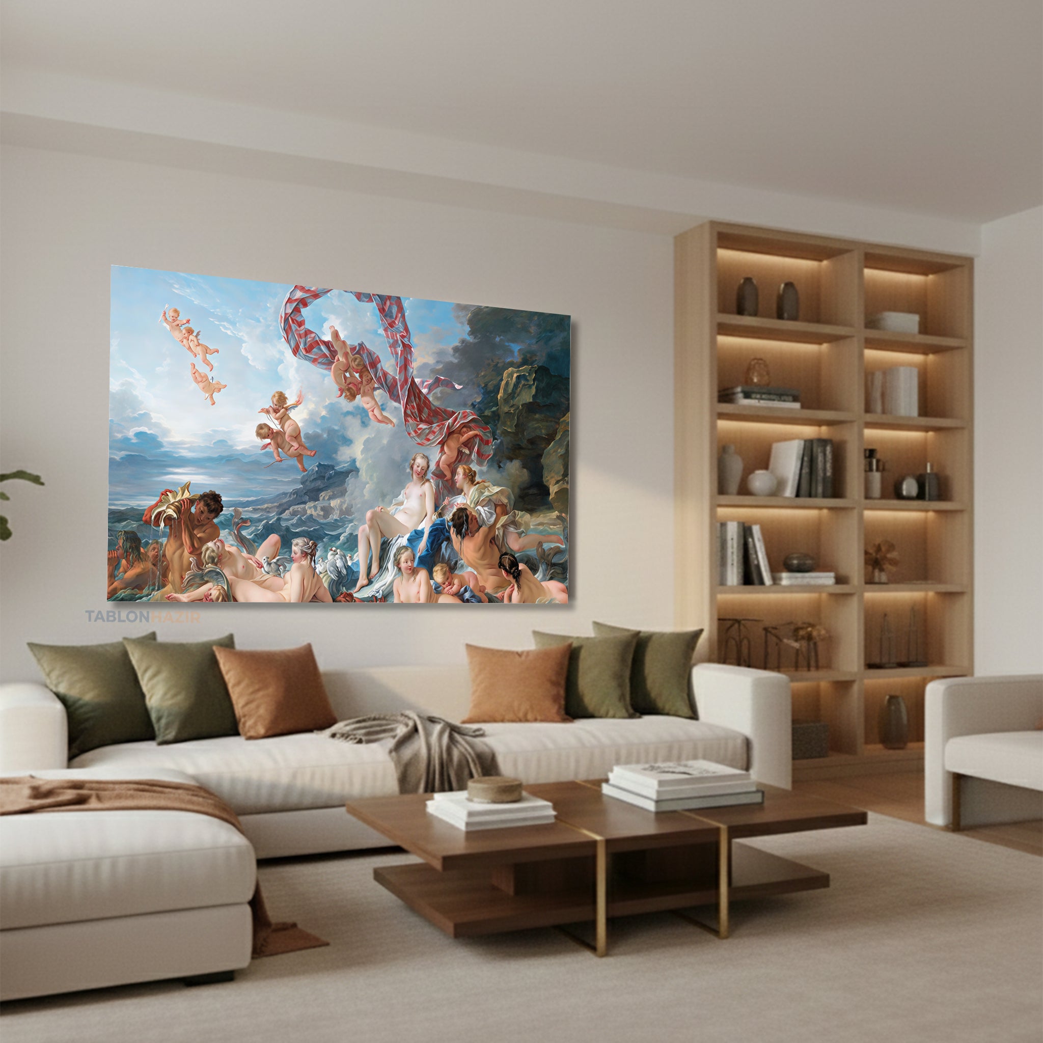 Yatay Kanvas Duvar Tablosu venusunzaferi Salon Tablosu Ofis Tablosu Yeni Ev Hediyesi Dekorasyon