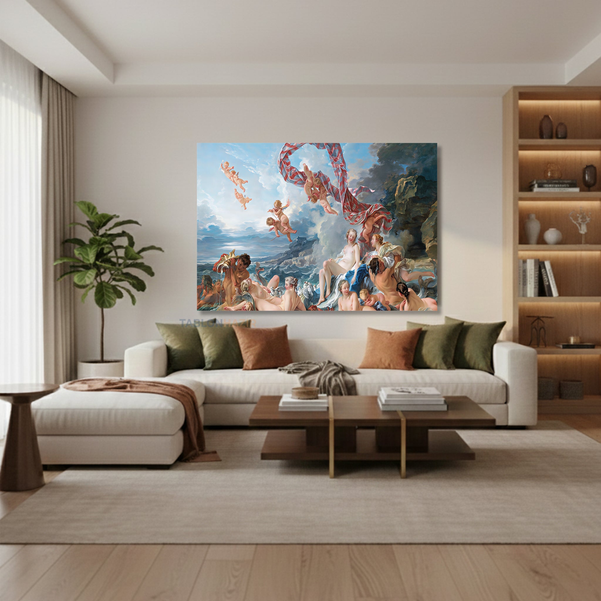 Yatay Kanvas Duvar Tablosu venusunzaferi Salon Tablosu Ofis Tablosu Yeni Ev Hediyesi Dekorasyon