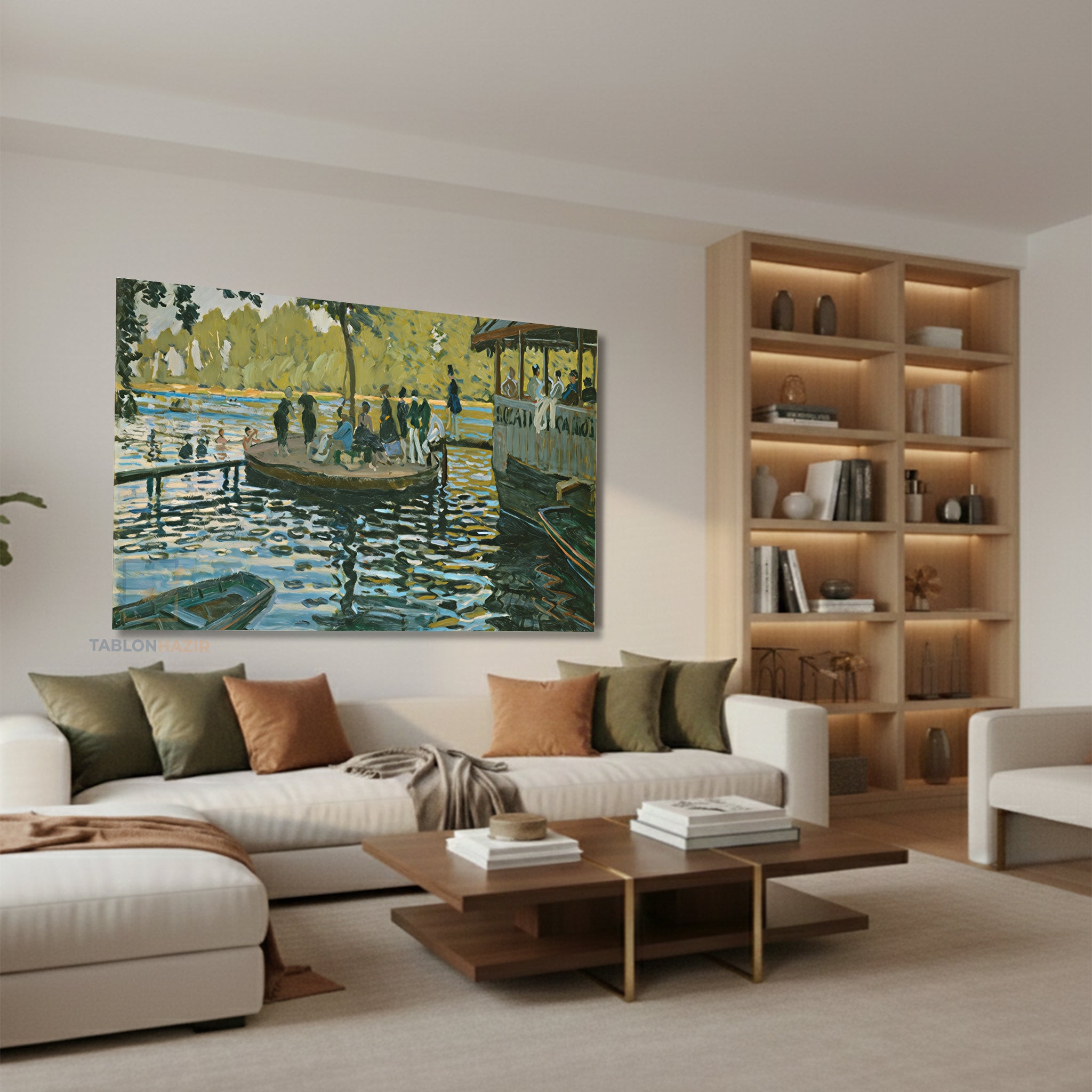 Yatay Kanvas Duvar Tablosu Golmanzarasi Salon Tablosu Ofis Tablosu Yeni Ev Hediyesi Dekorasyon