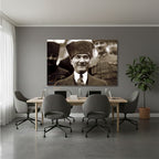 Yatay Kanvas Duvar Tablosu Gulen Ataturk Salon Tablosu Ofis Tablosu Yeni Ev Hediyesi Dekorasyon