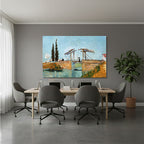 Yatay Kanvas Duvar Tablosu Koprumanzarasi Salon Tablosu Ofis Tablosu Yeni Ev Hediyesi Dekorasyon