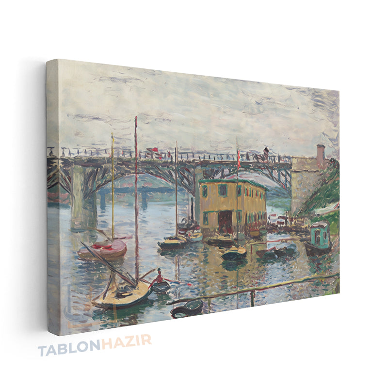 Yatay Kanvas Duvar Tablosu Koprumanzarasi3 Salon Tablosu Ofis Tablosu Yeni Ev Hediyesi Dekorasyon