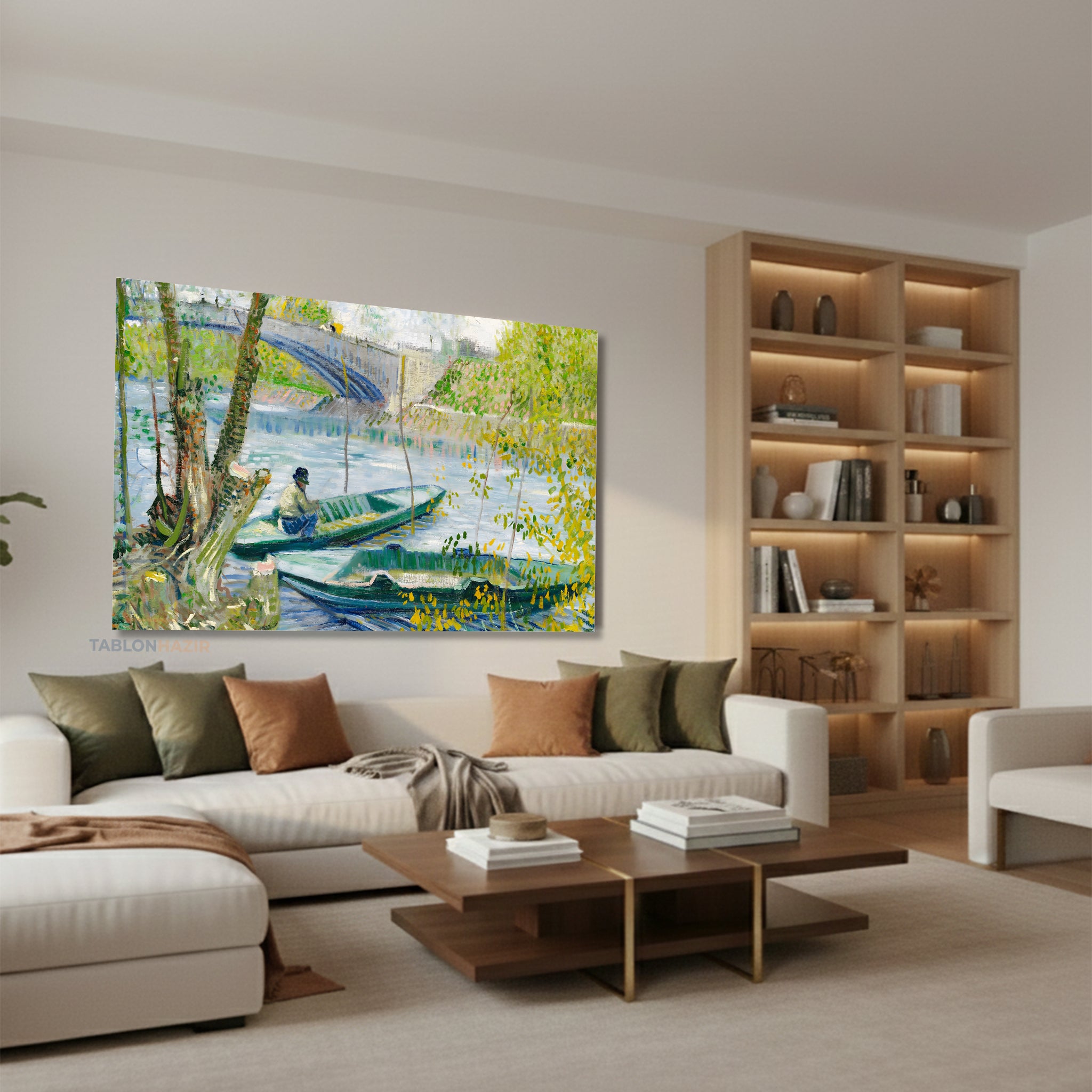 Yatay Kanvas Duvar Tablosu Koprumanzarasi4 Salon Tablosu Ofis Tablosu Yeni Ev Hediyesi Dekorasyon