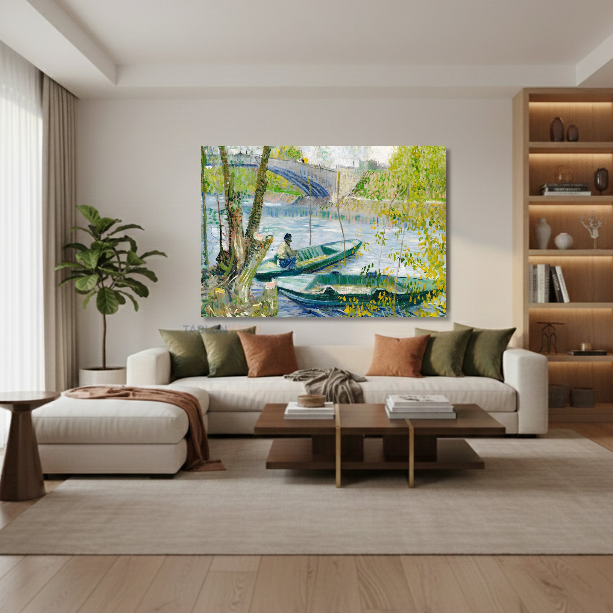 Yatay Kanvas Duvar Tablosu Koprumanzarasi4 Salon Tablosu Ofis Tablosu Yeni Ev Hediyesi Dekorasyon