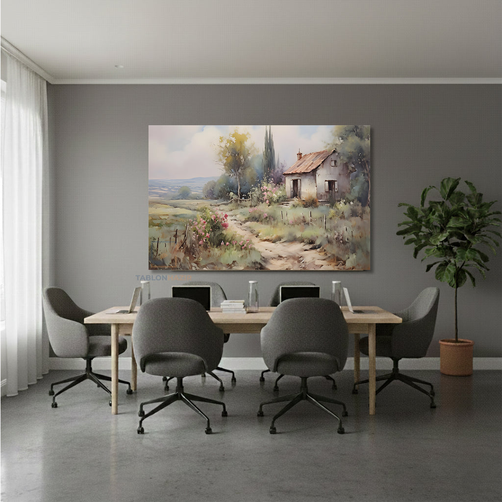 Yatay Kanvas Duvar Tablosu Koyevi2 Salon Tablosu Ofis Tablosu Yeni Ev Hediyesi Dekorasyon