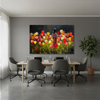 Yatay Kanvas Duvar Tablosu Kucukkizvelaleler Salon Tablosu Ofis Tablosu Yeni Ev Hediyesi Dekorasyon