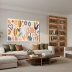 Yatay Kanvas Duvar Tablosu Pastelrenksekiller Salon Tablosu Ofis Tablosu Yeni Ev Hediyesi Dekorasyon