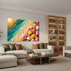 Yatay Kanvas Duvar Tablosu Plajmanzarasi Salon Tablosu Ofis Tablosu Yeni Ev Hediyesi Dekorasyon