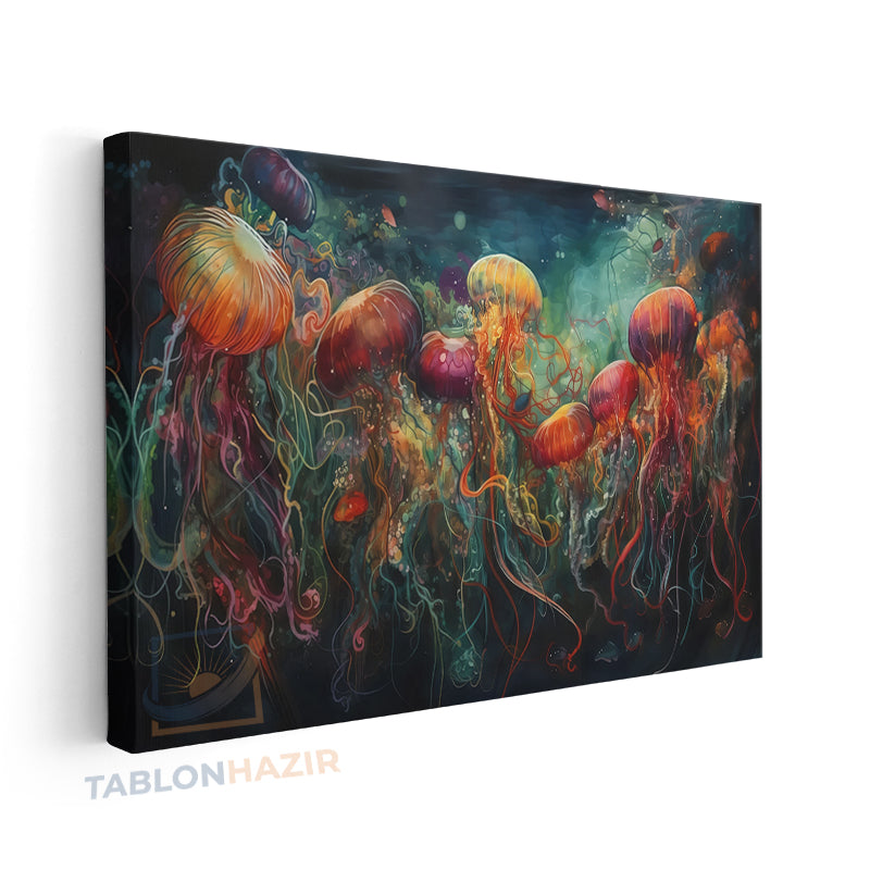 Yatay Kanvas Duvar Tablosu Renklidenizanalari Salon Tablosu Ofis Tablosu Yeni Ev Hediyesi Dekorasyon