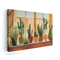 Yatay Kanvas Duvar Tablosu Saksidakikaktusler Salon Tablosu Ofis Tablosu Yeni Ev Hediyesi Dekorasyon