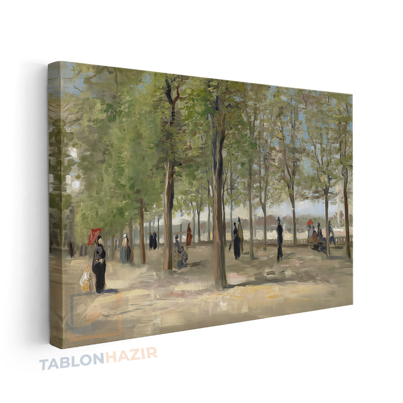 Yatay Kanvas Duvar Tablosu Soyutbahçe Salon Tablosu Ofis Tablosu Yeni Ev Hediyesi Dekorasyon