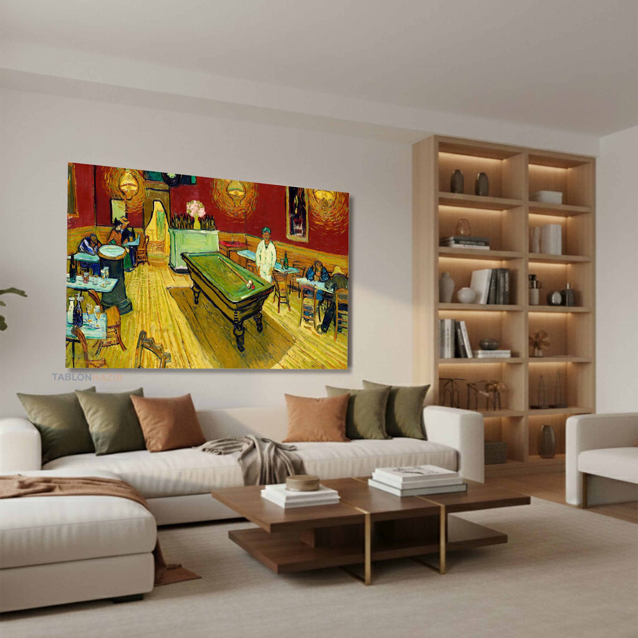 Yatay Kanvas Duvar Tablosu Soyutbar Salon Tablosu Ofis Tablosu Yeni Ev Hediyesi Dekorasyon