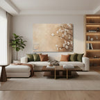 Yatay Kanvas Duvar Tablosu Soyutciceksanati2 Salon Tablosu Ofis Tablosu Yeni Ev Hediyesi Dekorasyon