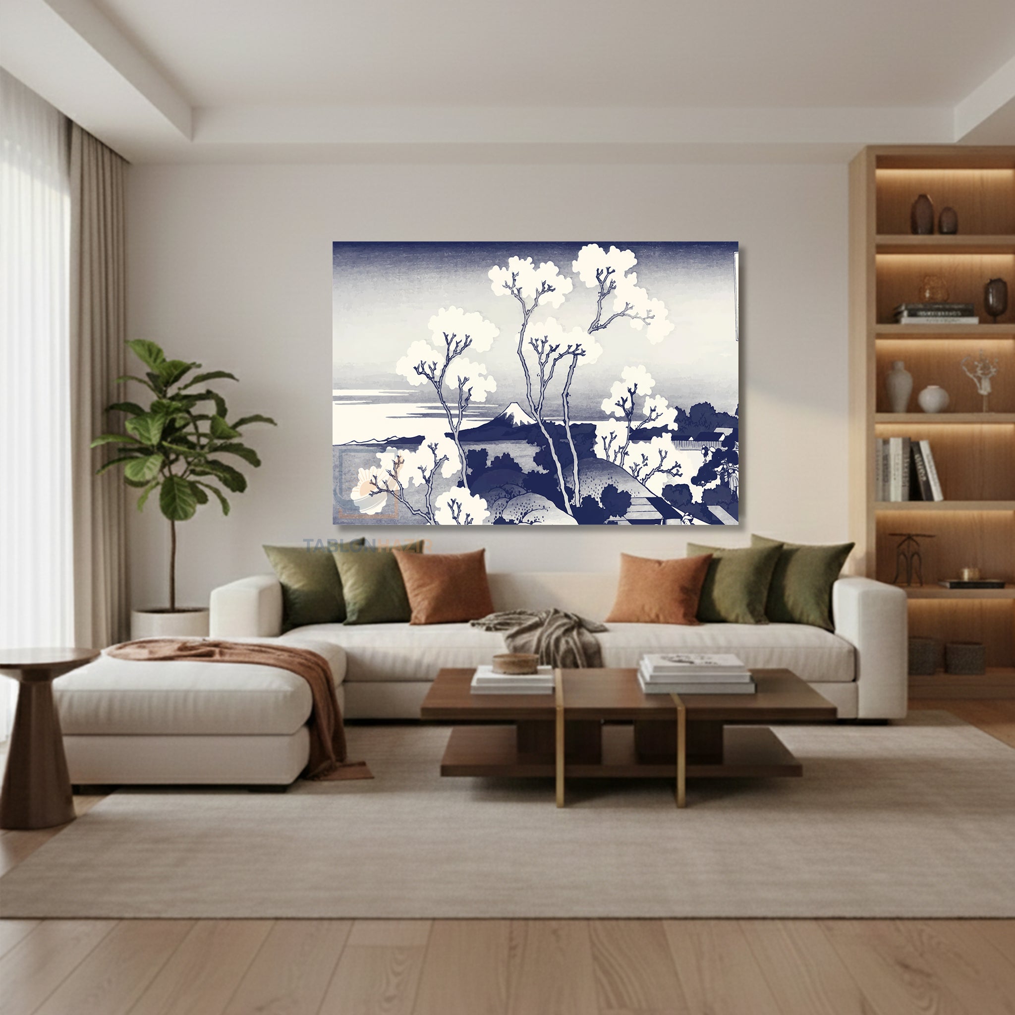 Yatay Kanvas Duvar Tablosu Soyutdogamanzarasi3 Salon Tablosu Ofis Tablosu Ev Hediyesi Dekorasyon