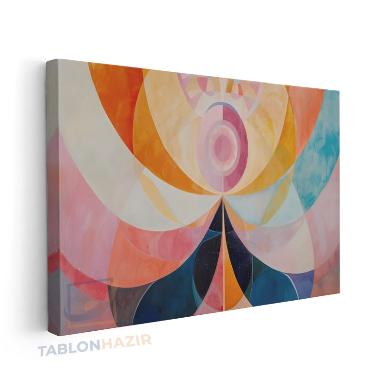 Yatay Kanvas Duvar Tablosu Soyutgeometriksanat3 Salon Tablosu Ofis Tablosu Ev Hediyesi Dekorasyon
