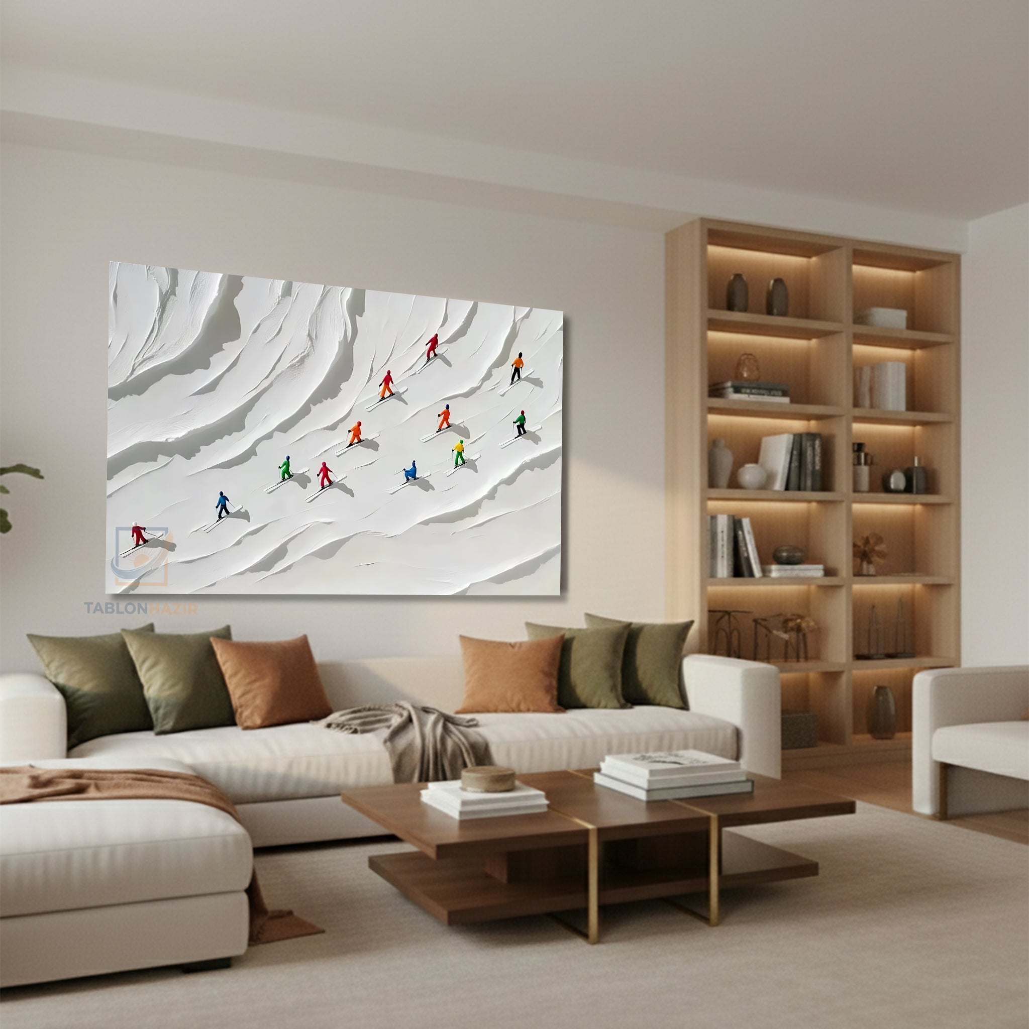 Yatay Kanvas Duvar Tablosu Soyutkayakcilar Salon Tablosu Ofis Tablosu Yeni Ev Hediyesi Dekorasyon