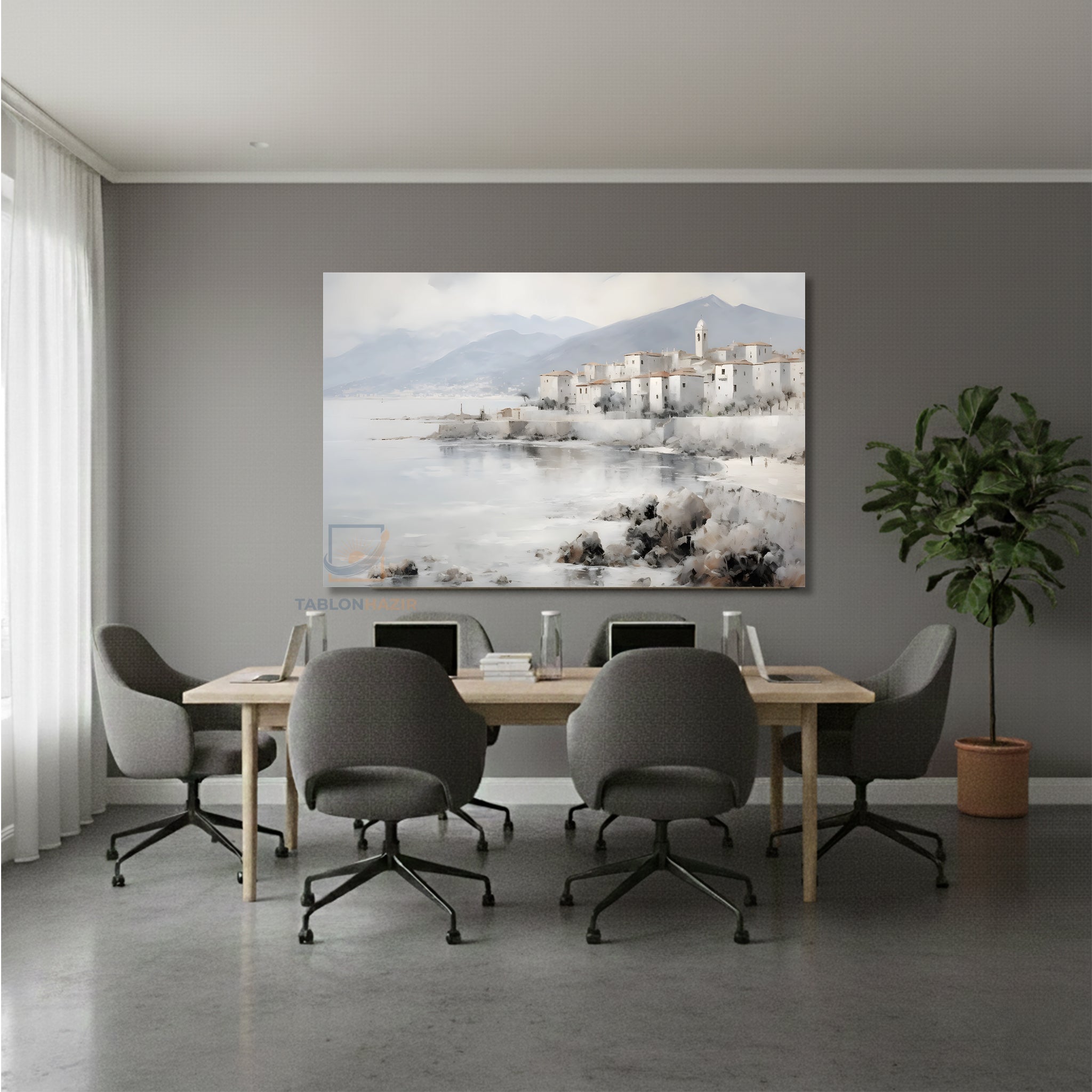 Yatay Kanvas Duvar Tablosu Soyutkiyimanzarasi Salon Tablosu Ofis Tablosu Yeni Ev Hediyesi Dekorasyon