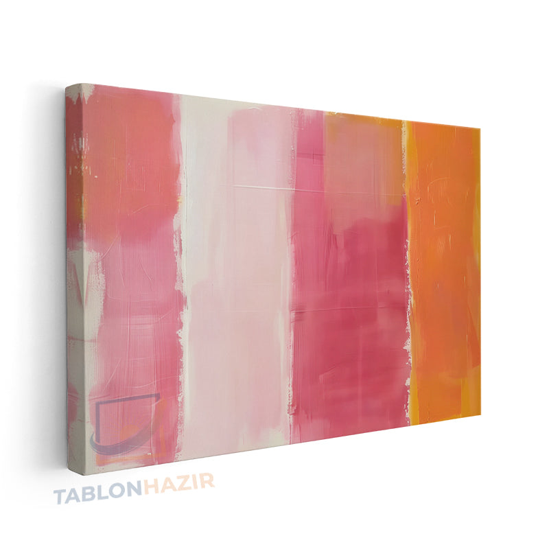 Yatay Kanvas Duvar Tablosu Soyutrenksanati2 Salon Tablosu Ofis Tablosu Yeni Ev Hediyesi Dekorasyon