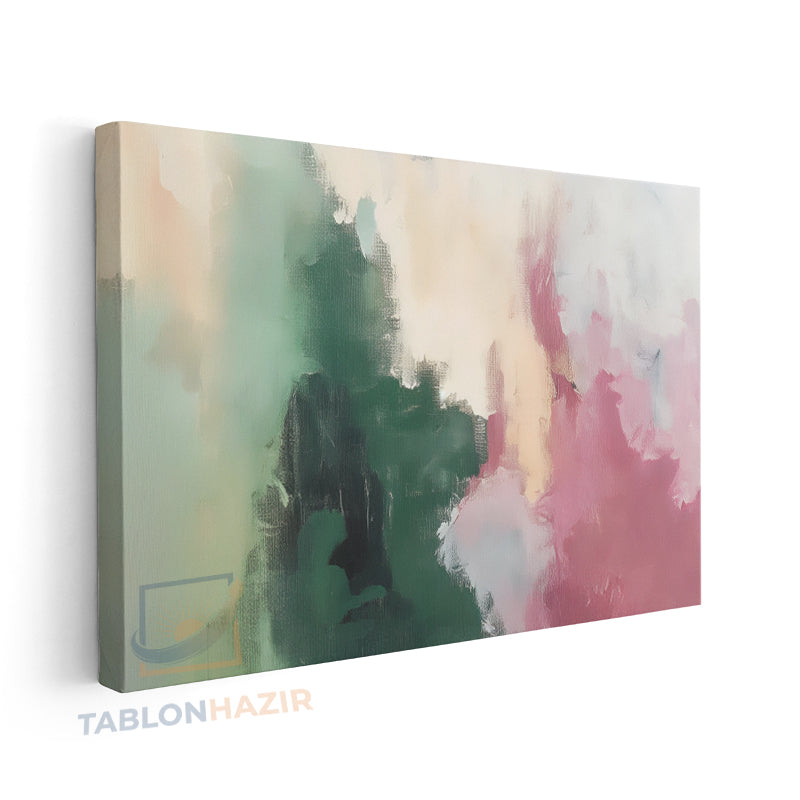 Yatay Kanvas Duvar Tablosu Soyutrenksanati4 Salon Tablosu Ofis Tablosu Yeni Ev Hediyesi Dekorasyon